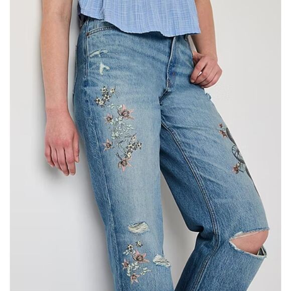 Arizona Juniors Women's Highest Rise Straight Leg Skater Jean- 0 - Picture 4 of 4